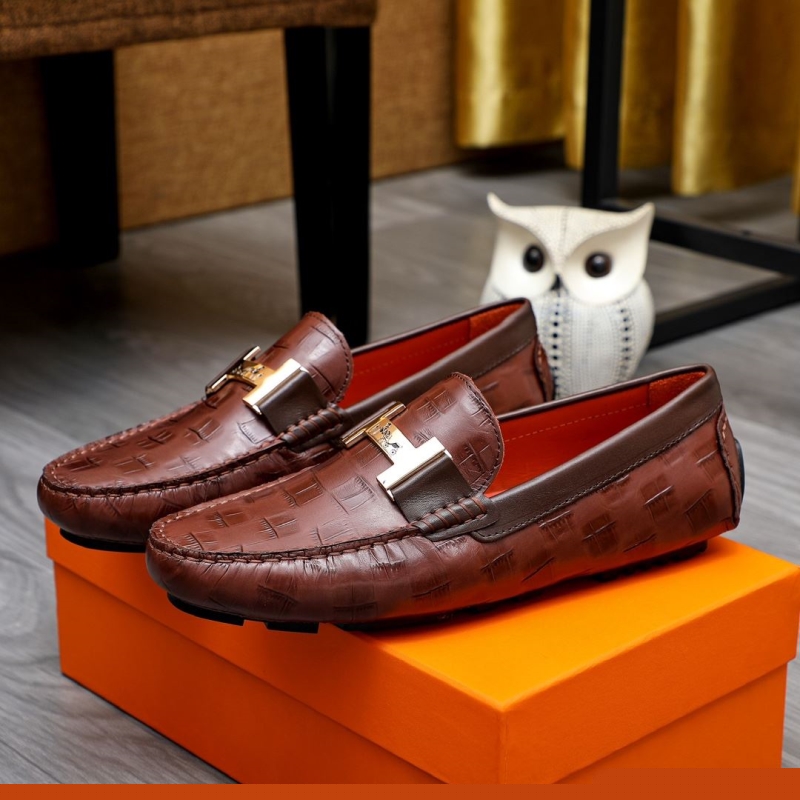 H**mes leather shoes